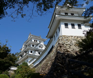  the scenic castle town of Gujo Hachiman