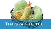 Tempura & lettuce